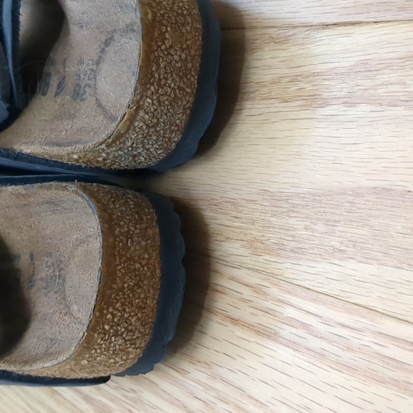Birkenstock Leather Black Arizona Sandals 38 N - Picture 5 of 9